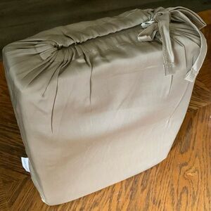 Organic Sateen Duvet Set - Beige